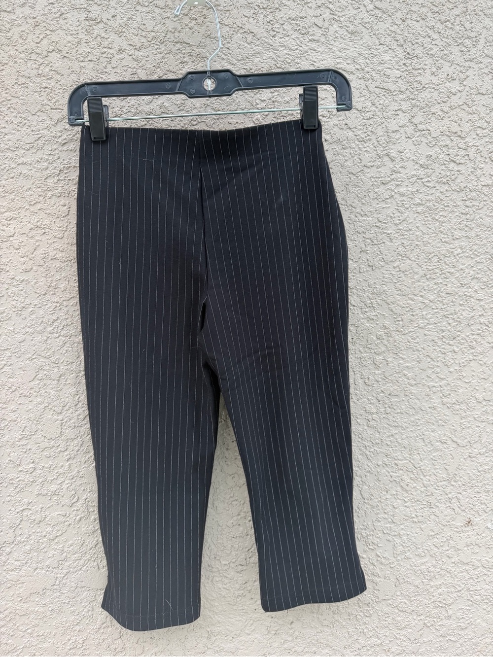 Men's Black Pinstripe Dress Pants - Tailored Style